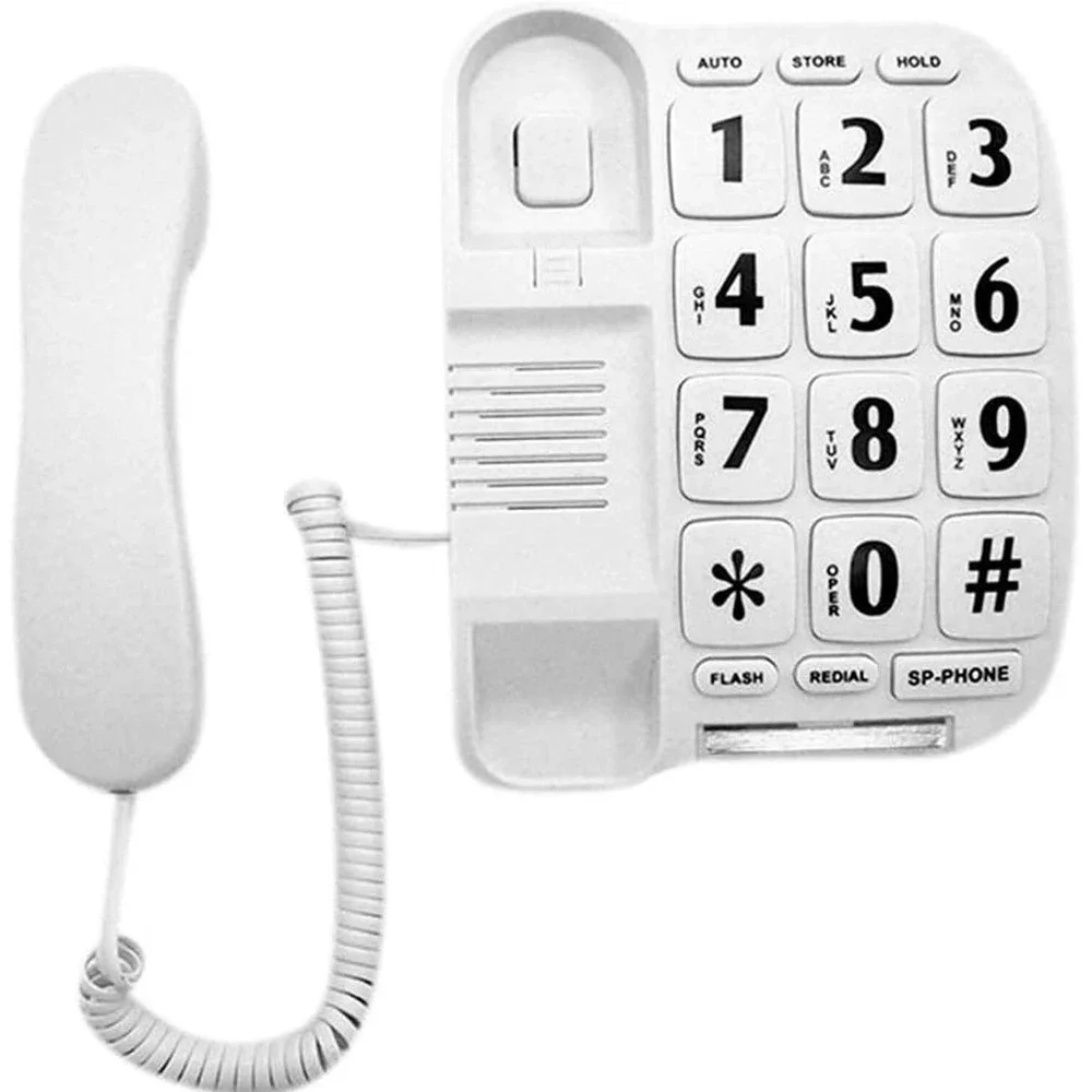JeKaVis Senior Phone JF11W Big‎ Button Corded Amplified Speakerphone